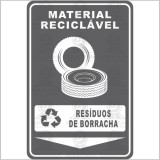 Material reciclável - Resíduos de borracha 